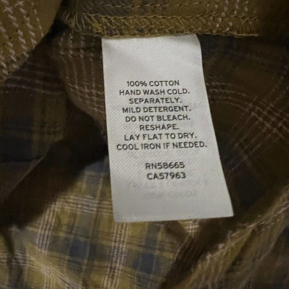 Abound NWT Women's Button Down Plaid Shirt Flannel Sz S Tan Pink Orange Long Slv - Picture 6 of 6